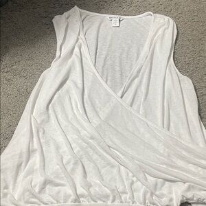 Athleta Surplice White Tank top